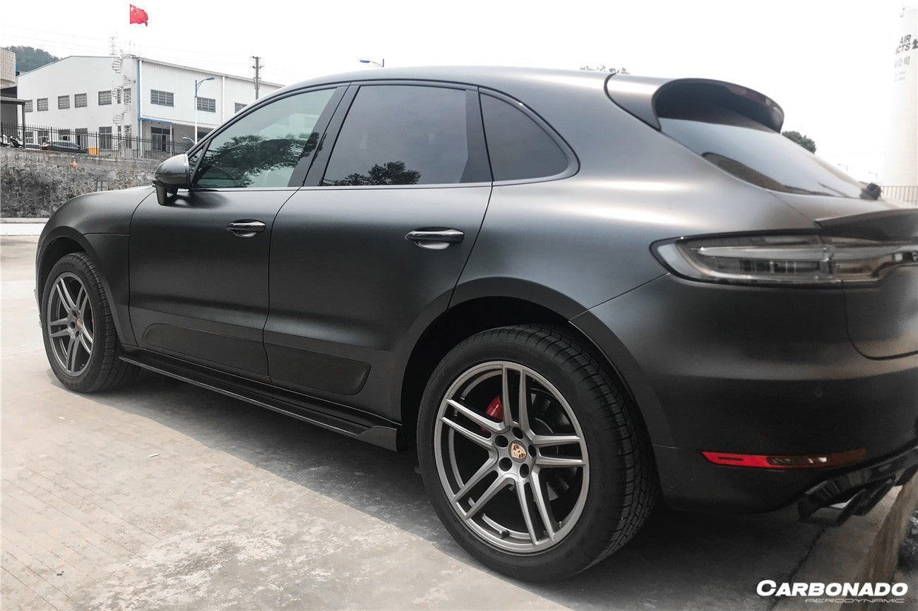 2018 - 2021 Porsche Macan TA Style Carbon Fiber Side Skirts